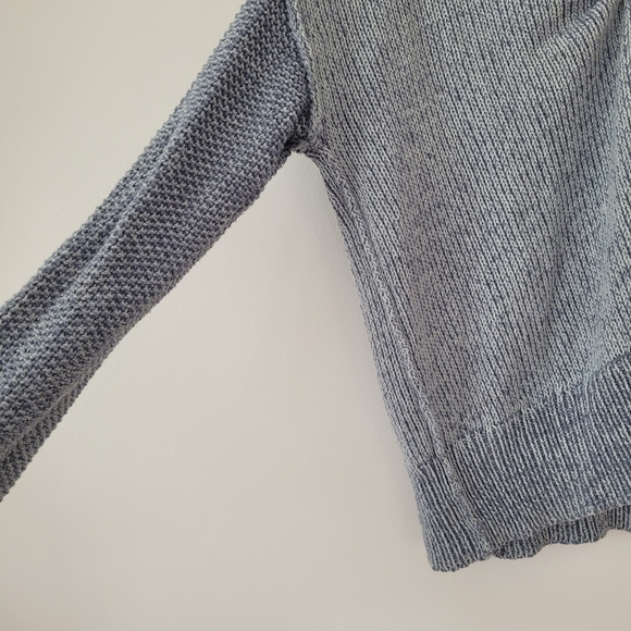 REBECCA MINKOFF Blue Long Sleeve Cute Back Knot Sweater - Picture 8 of 9